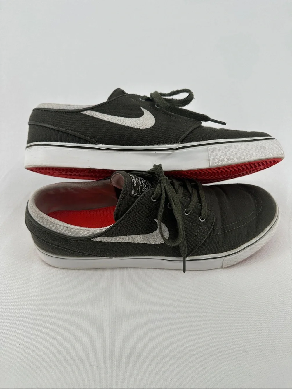 Nike SB Zoom Stefan Janoski Canvas Olive Green Skate Shoes Men’s 10 615957-303